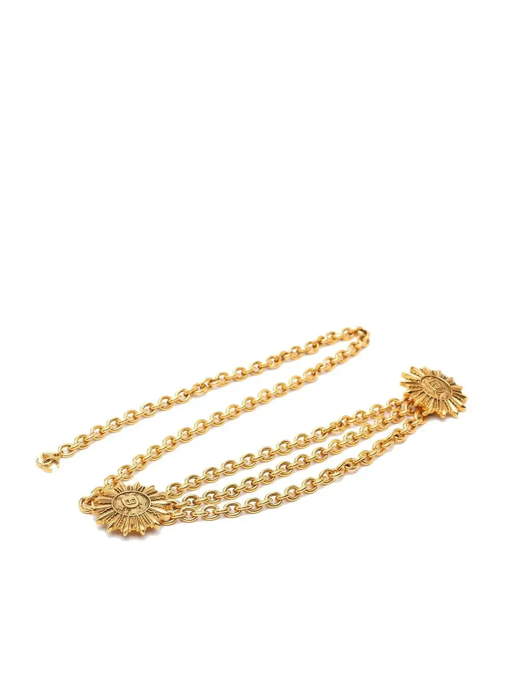 Chanel Cc Gold Plated Sun Medallion #293836C11B